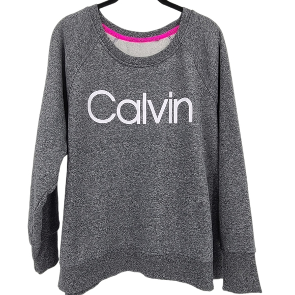 Calvin Klein Tops - Calvin Klein Performance Gray Logo Sweatshirt